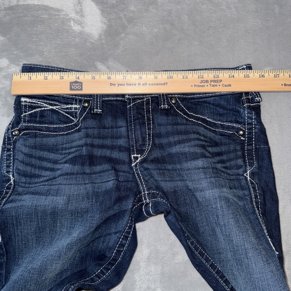 Ariat Women's REAL Jeans Sz 26R Mid Rise Stretch Entwined Boot Cut Rodeo Girly - Picture 6 of 9